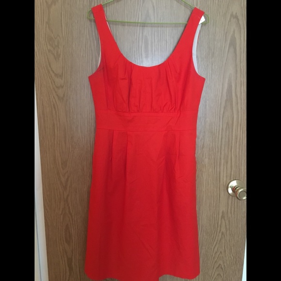 J.Crew Shift Dress Coral Orange - Picture 1 of 4